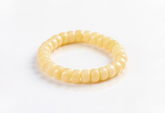 Beige Bodhi Seed Bracelet for Meditation