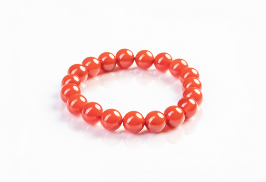 Red Carnelian Bracelet for Emotional Stability