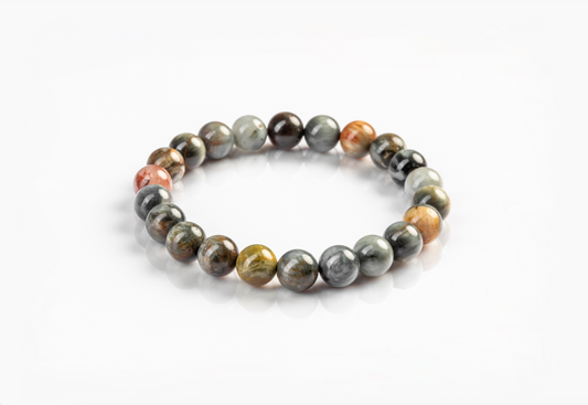 Dark Green HawkÕs Eye Bracelet for Ambition and Career Success