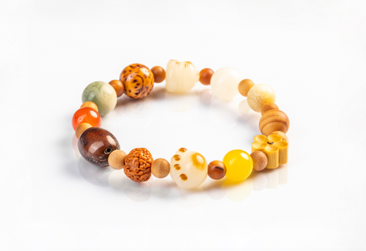 Mixed Color Blackwood Bracelet for Growth in Career and Study