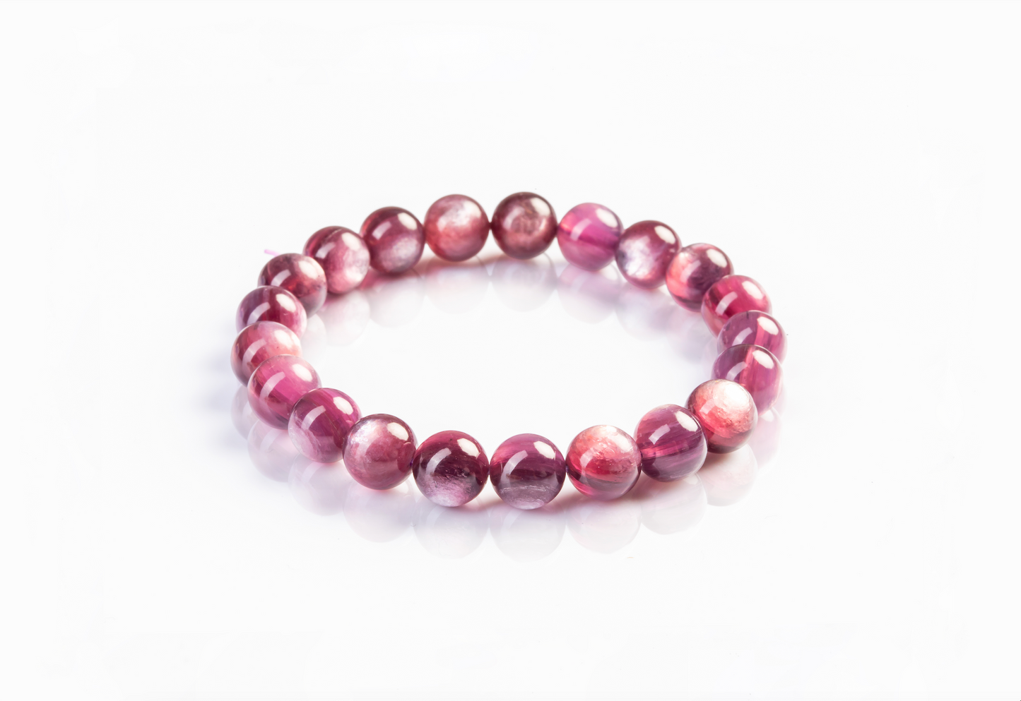 Purple Lepidolite Bracelet for Emotional Grounding
