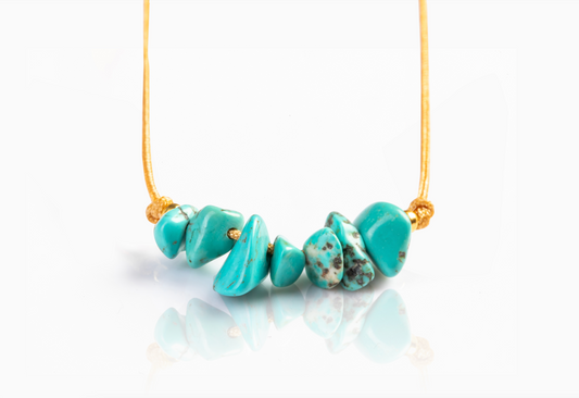 Turquoise Stone Bracelet for Luck and Communication
