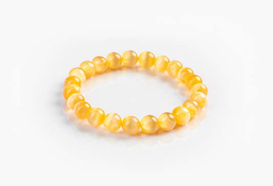 Yellow Cat's Eye Bracelet for Fortune